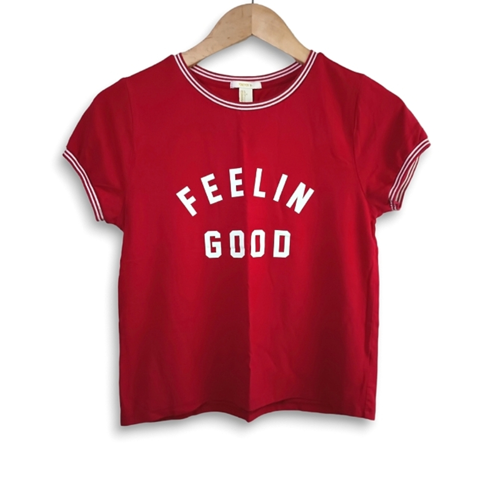 Forever 21 - Red Statement Baby Tee - Size Large
